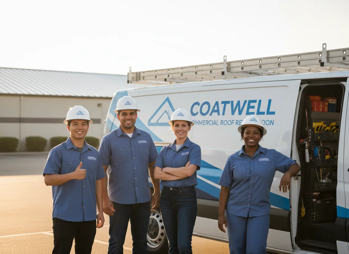 Commercial roof coating company in Fiatt, IL